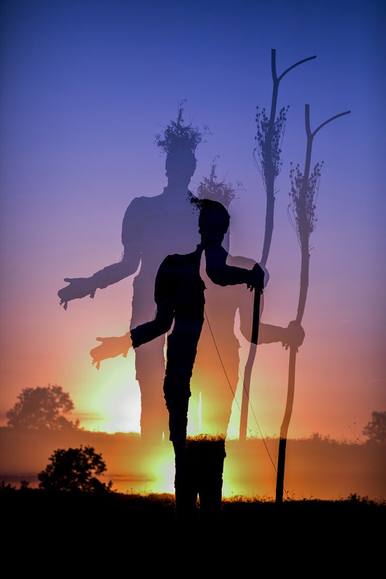 Photographie artistique de la pèlerine au coucher du soleil par Robin Levet.